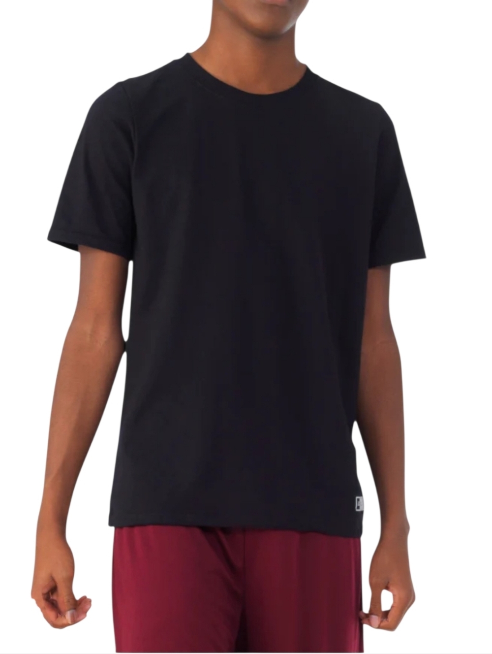 Russell Athletic Youth Essential Tee Shirt (price is set of 2) Black